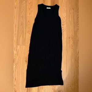 Madewell Black Sleeveless Maxi Dress